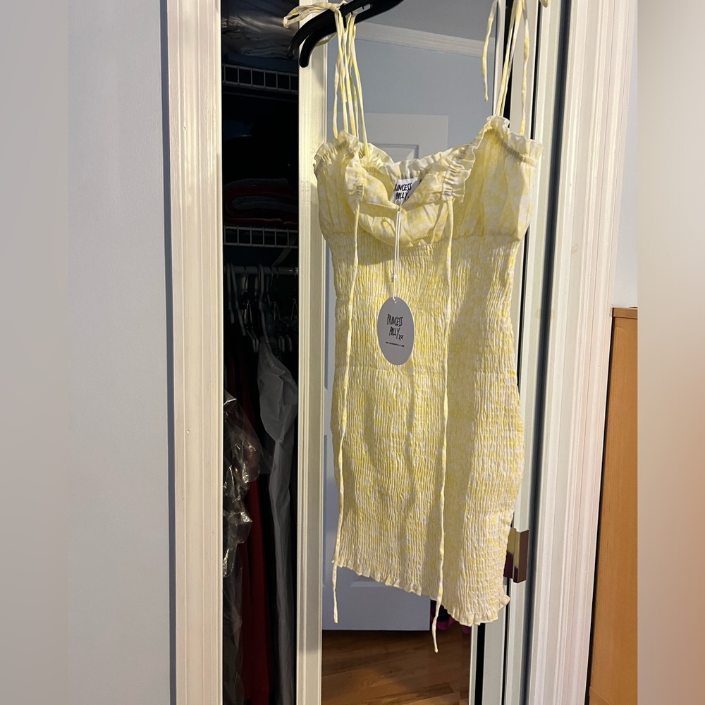 NWT yellow floral dress!!
